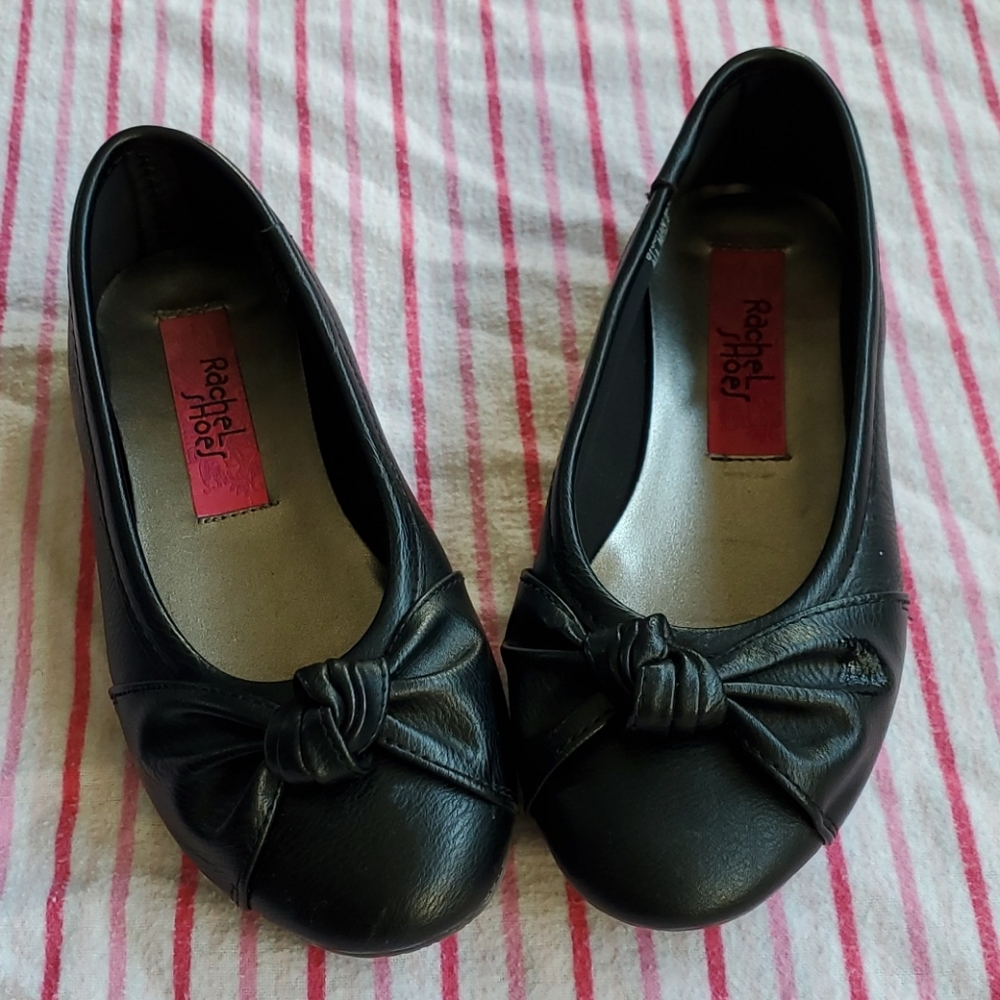 Black flats, girls size 13 Rachel Shoes